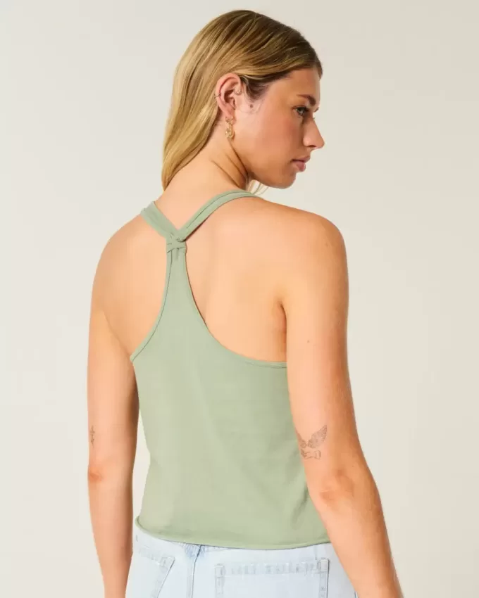 Easy Trend Drop Tropical Bird Graphic Tank Easy Trend Drop Tropical Bird Graphic Tank