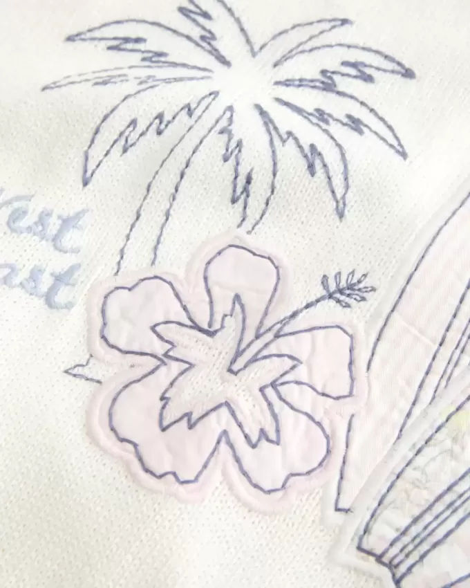 Easy West Coast Beach Graphic Crew Sweater