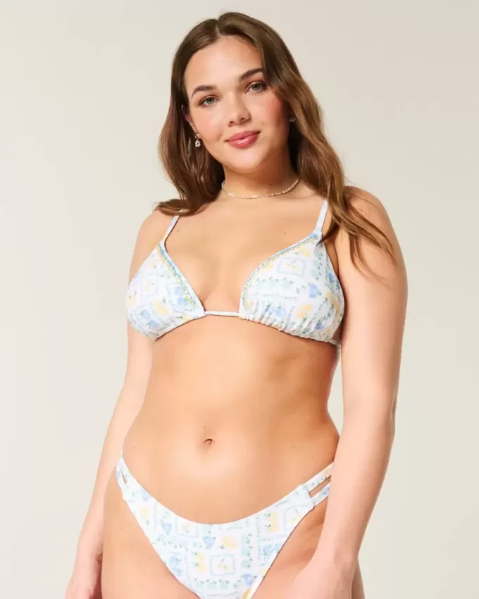 Embellished Triangle Bikini Top