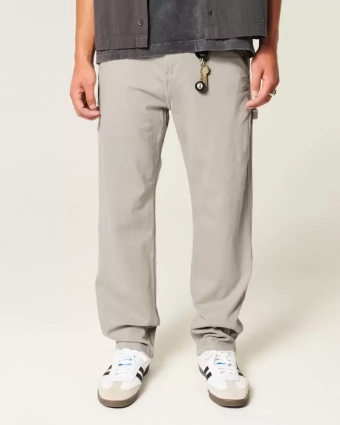 Embroidered Loose Painter Jeans