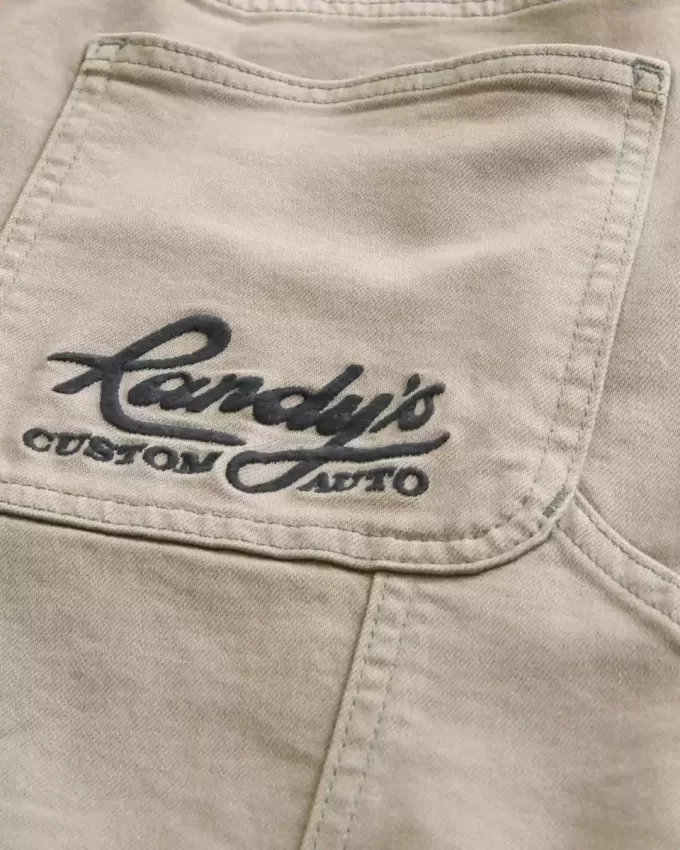 Embroidered Loose Painter Jeans