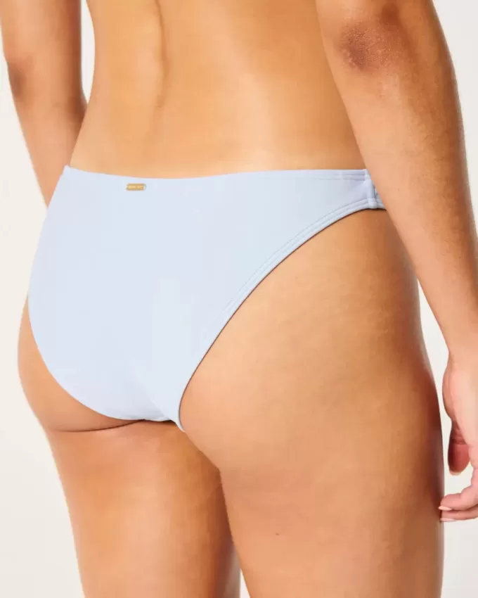 Embroidered Low-Rise Cheeky Bikini Bottom