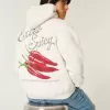 Extra Spicy Peppers Graphic Hoodie