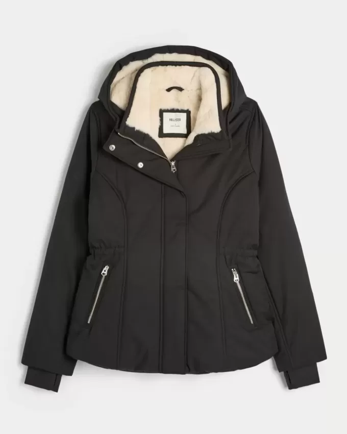 Faux Fur-Lined All-Weather Jacket