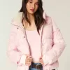 Faux Fur-Lined Puffer Jacket