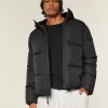 Faux Fur-Lined Puffer Jacket