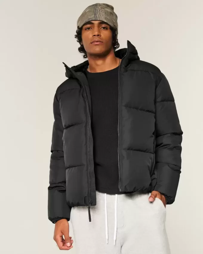 Faux Fur-Lined Puffer Jacket