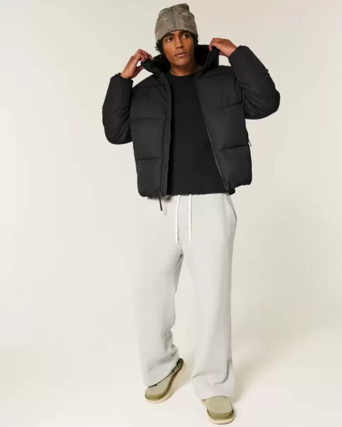 Faux Fur-Lined Puffer Jacket