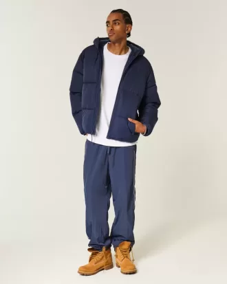 Faux Fur-Lined Puffer Jacket