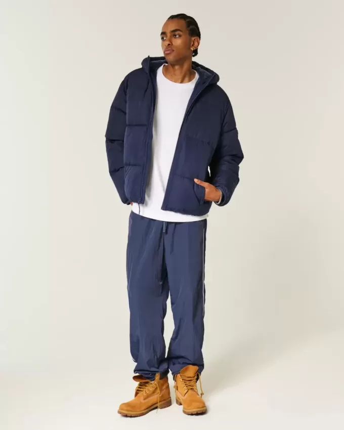 Faux Fur-Lined Puffer Jacket