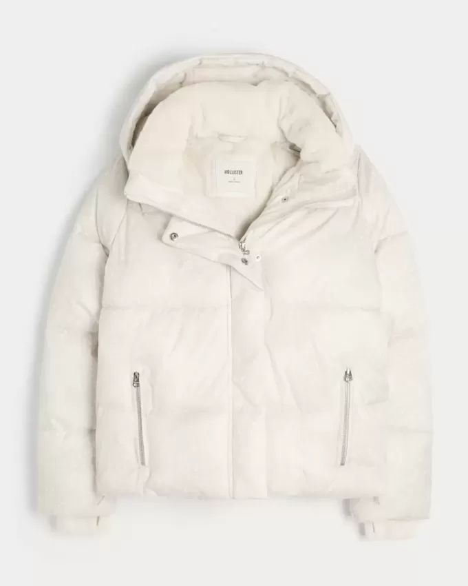 Faux Fur-Lined Puffer Jacket