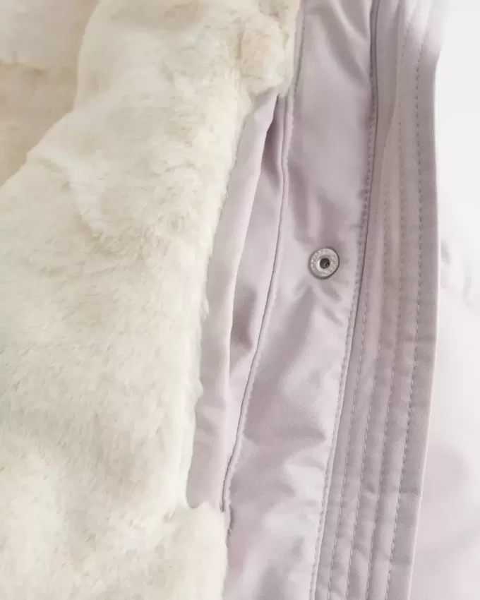 Faux Fur-Lined Puffer Jacket