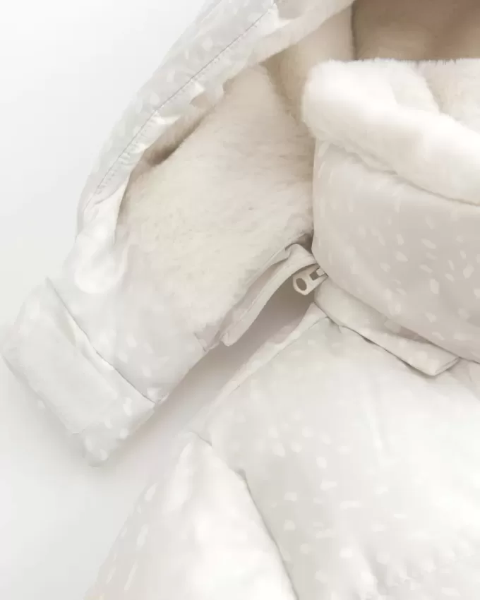 Faux Fur-Lined Puffer Jacket