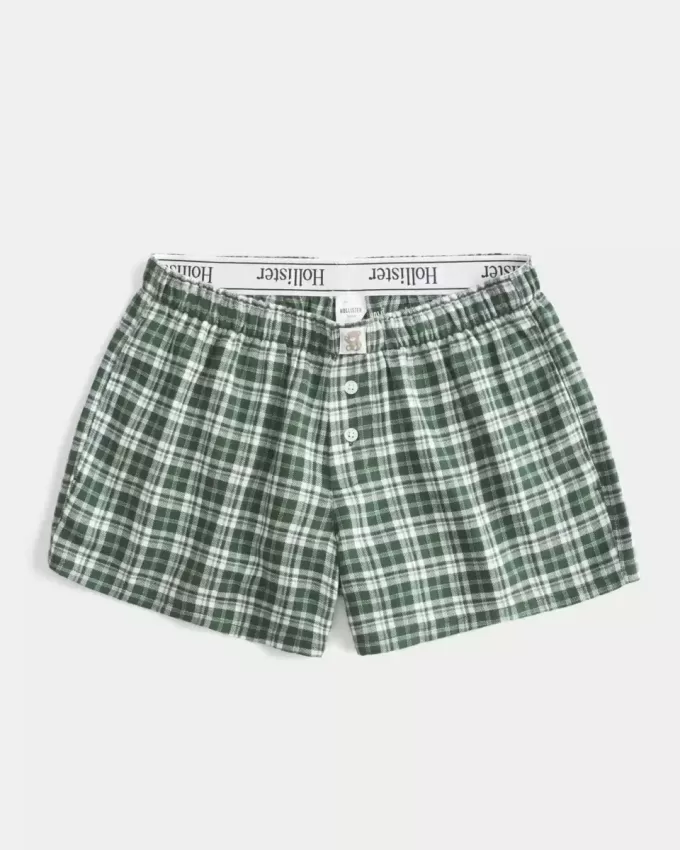 Flannel Boxer Shorts