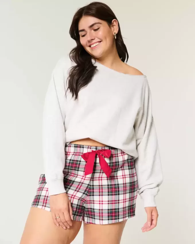 Flannel Tie Shorts Flannel Tie Shorts