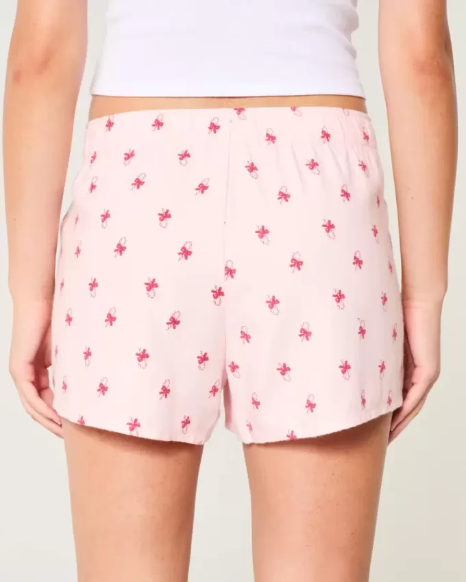 Flannel Tie Shorts