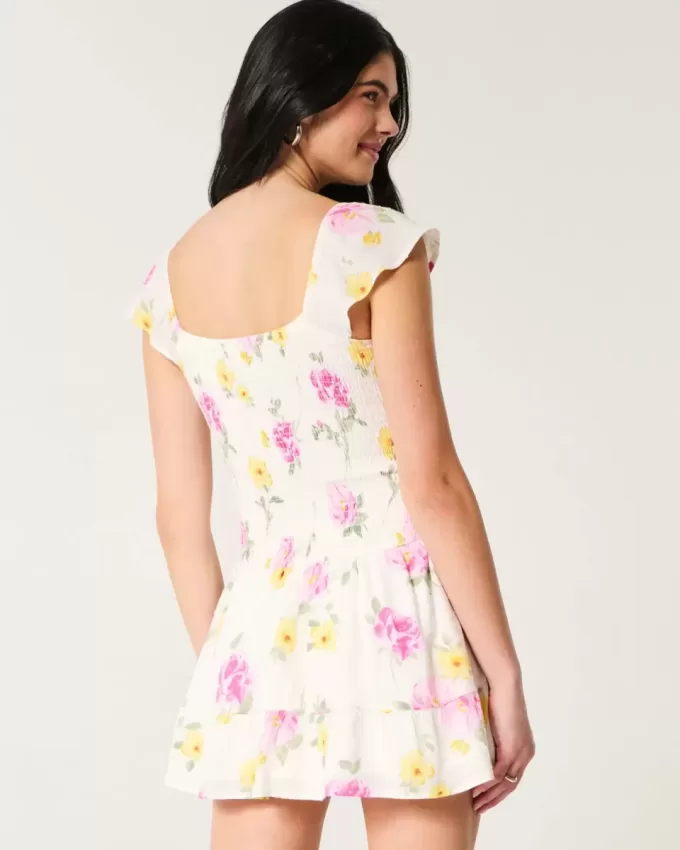 Flutter Sleeve Skort Dress