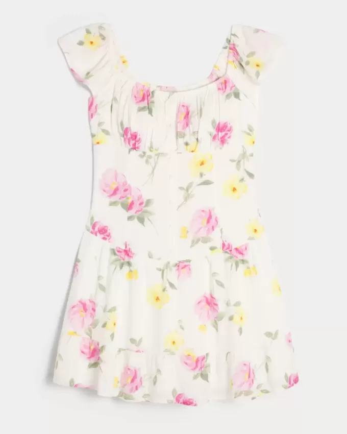 Flutter Sleeve Skort Dress