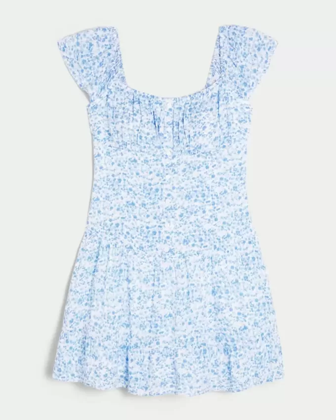 Flutter Sleeve Skort Dress