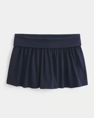 Foldover Knit Mini Skort