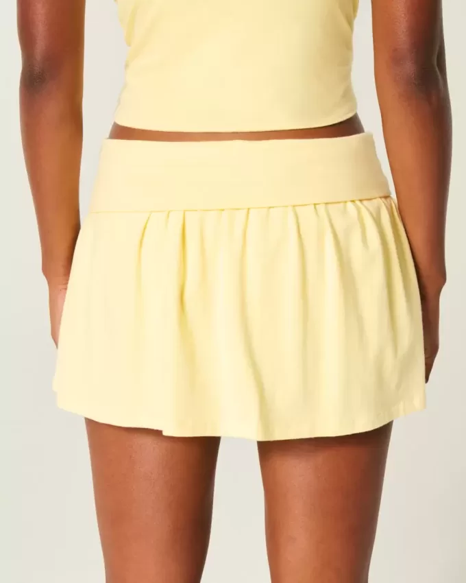 Foldover Knit Mini Skort