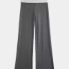 Foldover Waist Knit Flare Pants Foldover Waist Knit Flare Pants