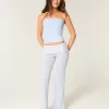 Foldover Waist Knit Flare Pants Foldover Waist Knit Flare Pants