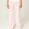 Foldover Waist Knit Flare Pants Foldover Waist Knit Flare Pants