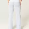 Foldover Waist Knit Flare Pants Foldover Waist Knit Flare Pants