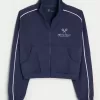 Gilly Hicks Active Cooldown Crop Track Jacket