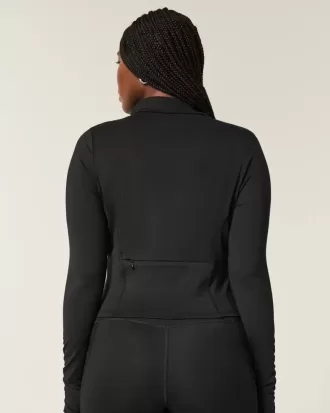 Gilly Hicks Active Recharge Bow Double Zip Jacket