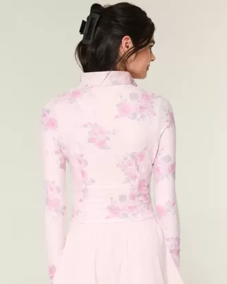 Gilly Hicks Active Recharge Bow Double Zip Jacket