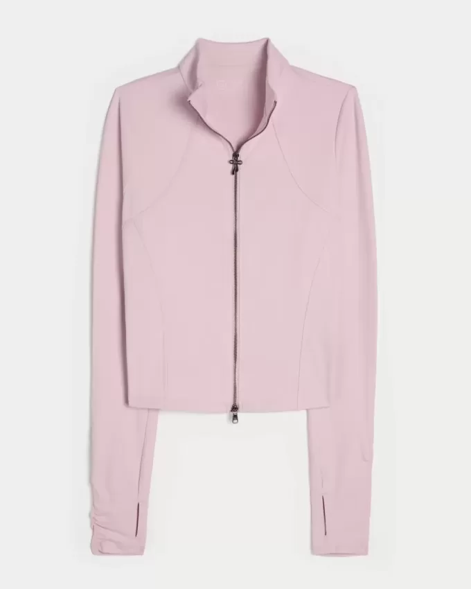 Gilly Hicks Active Recharge Bow Double Zip Jacket