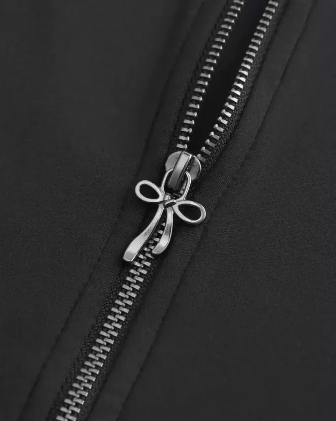 Gilly Hicks Active Recharge Bow Double Zip Jacket