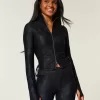 Gilly Hicks Active Recharge Side-Tie Zip-Up Jacket