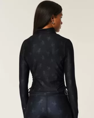 Gilly Hicks Active Recharge Side-Tie Zip-Up Jacket