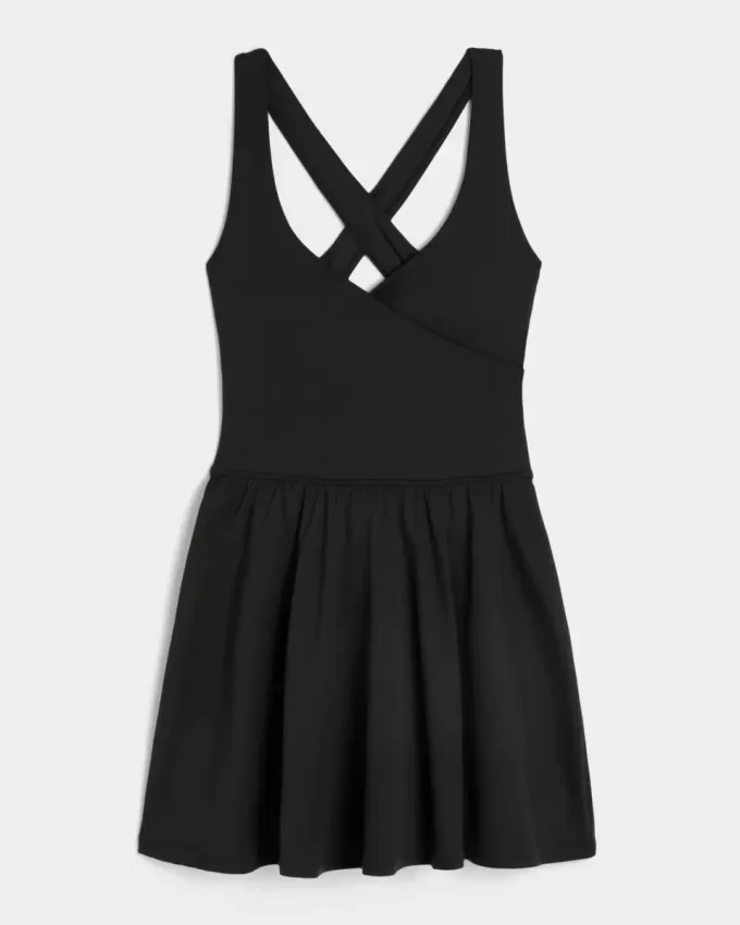 Gilly Hicks Active Recharge Wrap Halter Dress