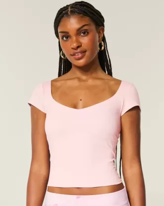 Gilly Hicks Active Tie-Back Ballet Top