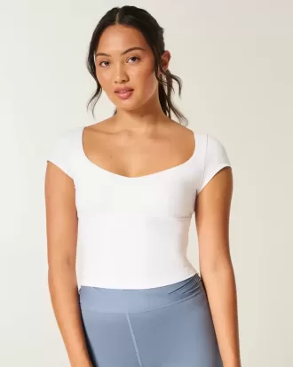 Gilly Hicks Active Tie-Back Ballet Top