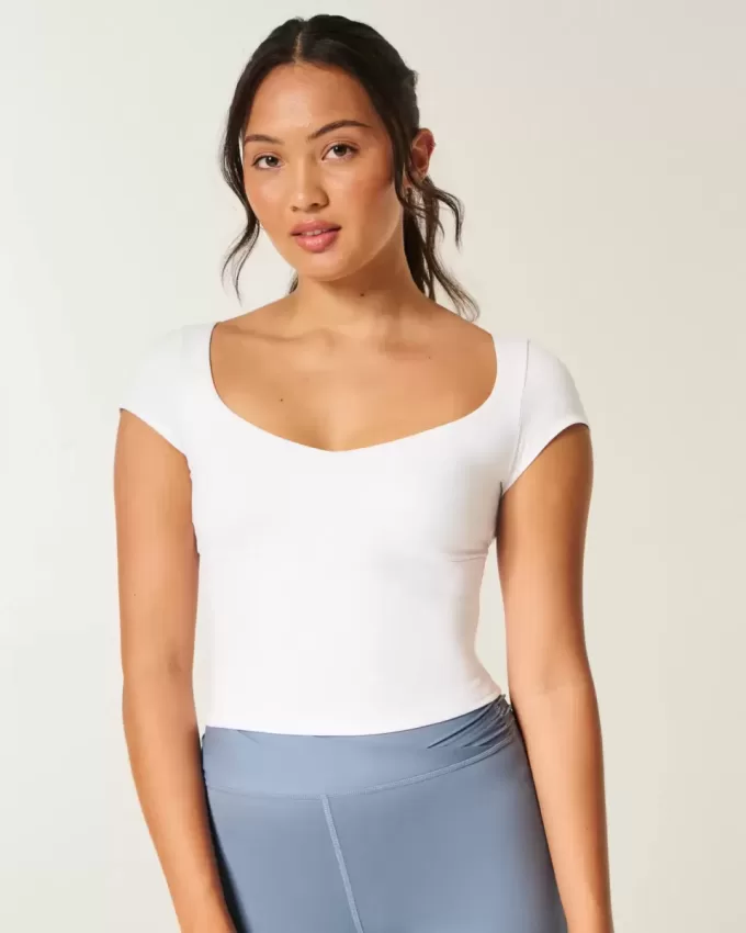 Gilly Hicks Active Tie-Back Ballet Top