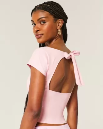 Gilly Hicks Active Tie-Back Ballet Top