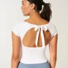 Gilly Hicks Active Tie-Back Ballet Top