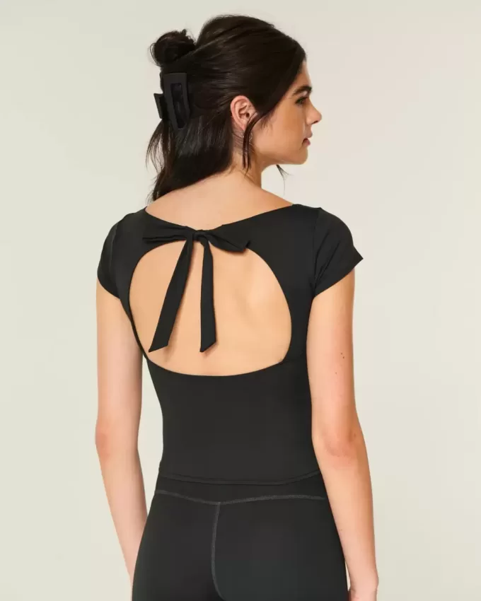 Gilly Hicks Active Tie-Back Ballet Top
