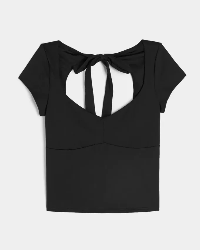 Gilly Hicks Active Tie-Back Ballet Top