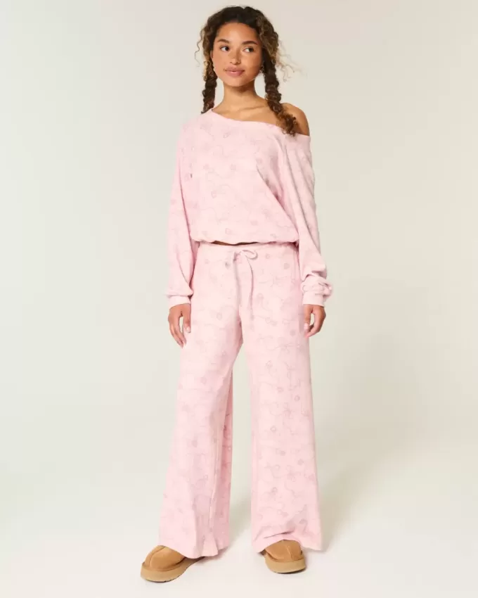 Gilly Hicks Baggy Cozy Waffle Pants