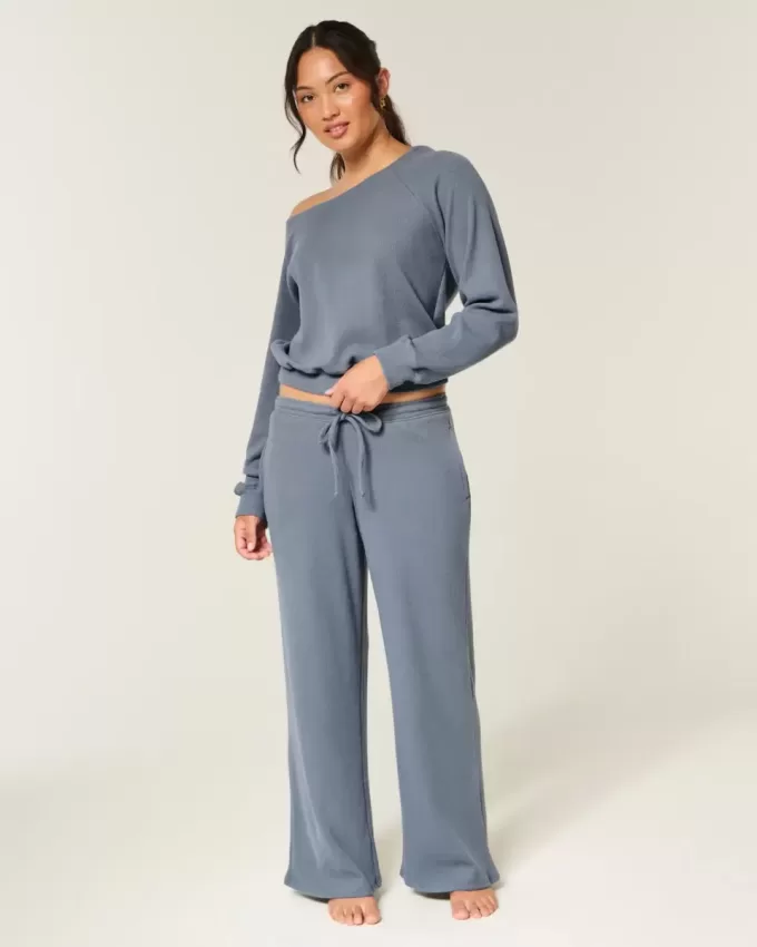 Gilly Hicks Baggy Cozy Waffle Pants