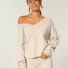 Gilly Hicks Cozy Off-the-Shoulder Bow Sweater Gilly Hicks Cozy Off-the-Shoulder Bow Sweater