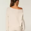 Gilly Hicks Cozy Off-the-Shoulder Bow Sweater Gilly Hicks Cozy Off-the-Shoulder Bow Sweater