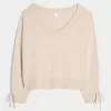 Gilly Hicks Cozy Off-the-Shoulder Bow Sweater Gilly Hicks Cozy Off-the-Shoulder Bow Sweater