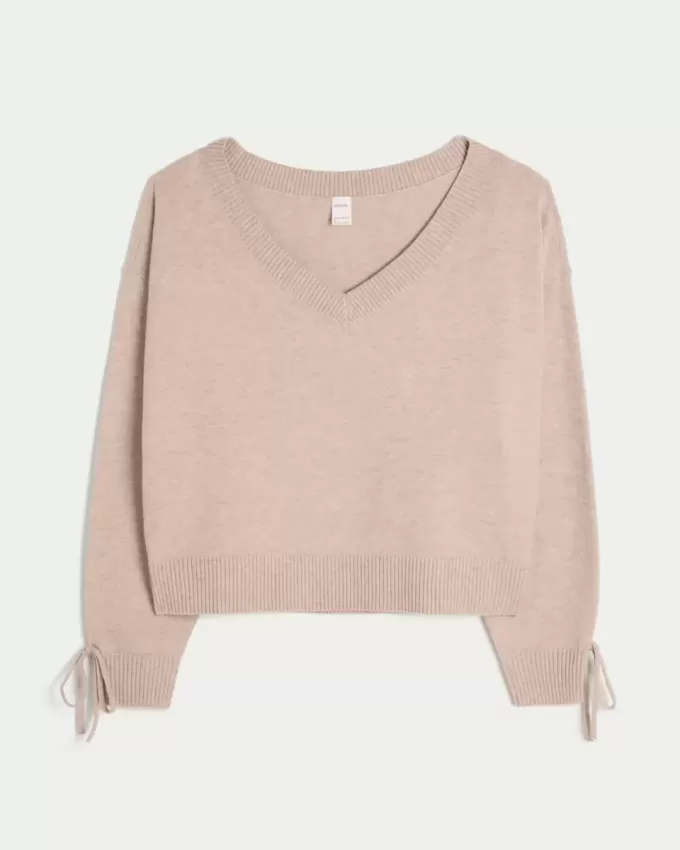 Gilly Hicks Cozy Off-the-Shoulder Bow Sweater Gilly Hicks Cozy Off-the-Shoulder Bow Sweater